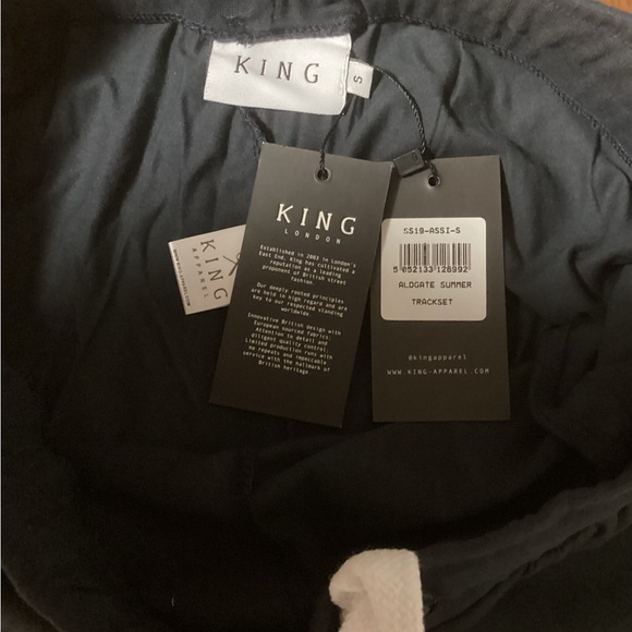 NWT Men’s King London Aldgate Summer Trackset Shorts, Size Small - Picture 3 of 5